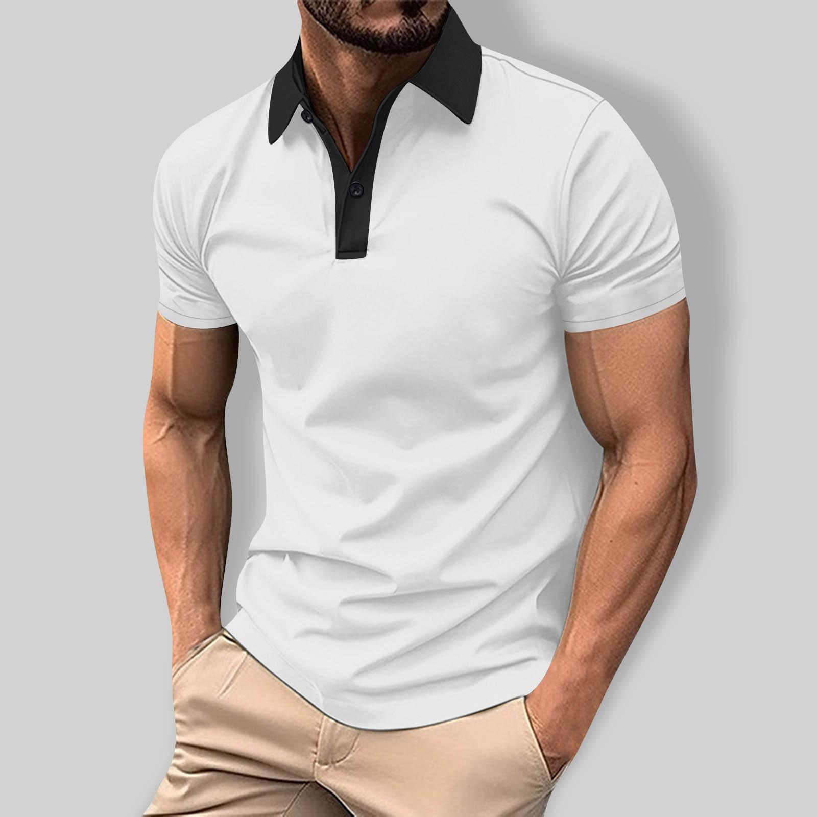 

Чоловіча дихаюча сорочка з короткими рукавами для літнього дозвілля XL білий