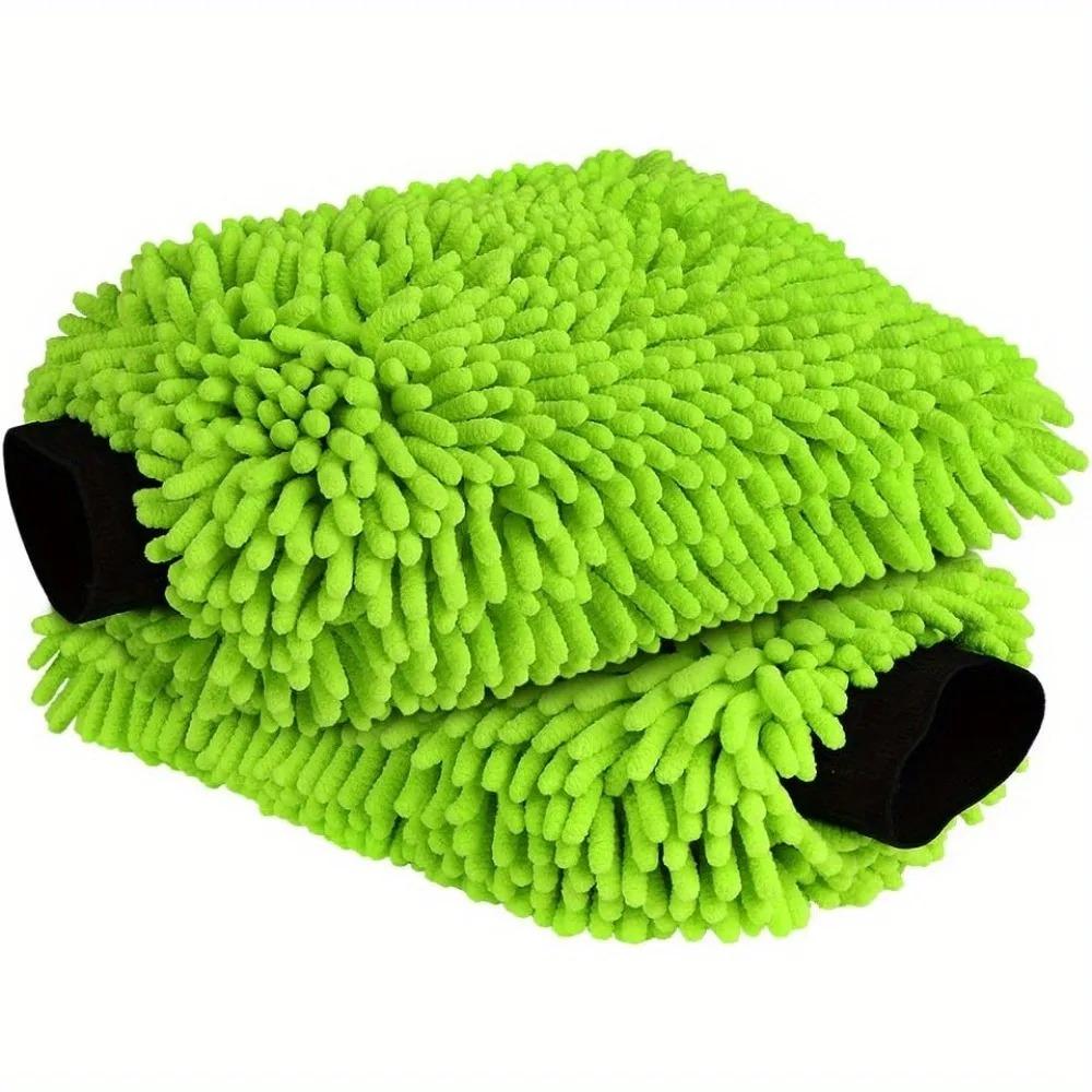 Car cleaning microfiber, 1/2-piece set scratch free and lint free, high-quality lint microfiber car wash gloves