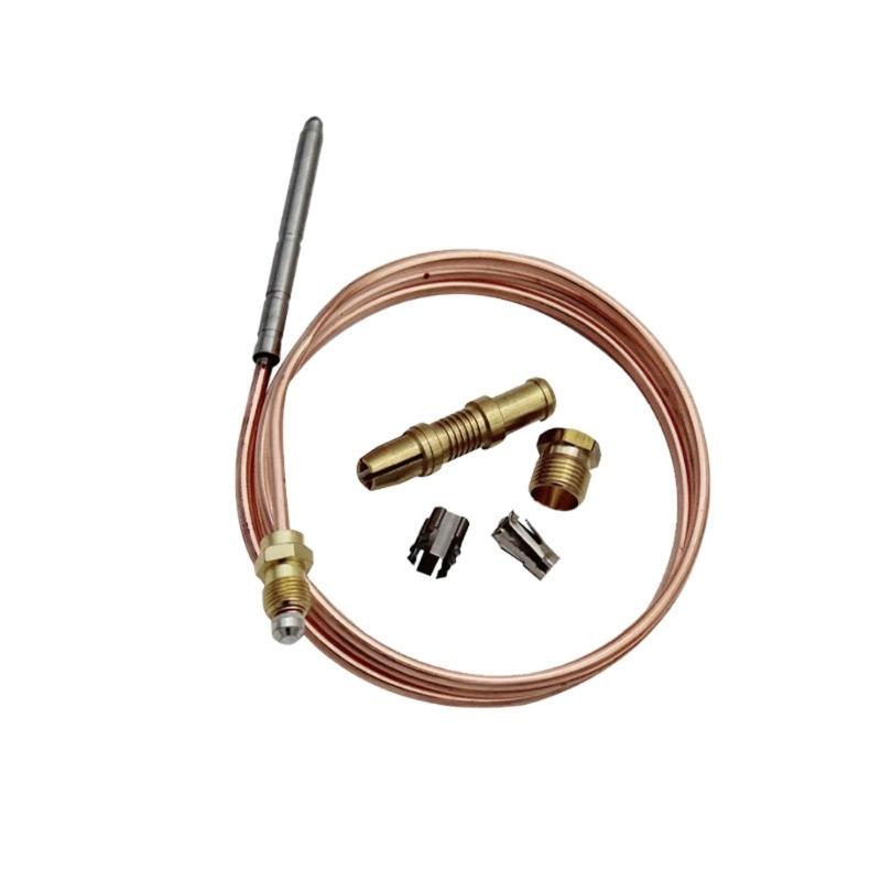 90cm Thermocouple Sensor For Gas Appliances Open Circuit Output 25 30mV With Insulation Washer