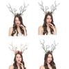 10Pcs Deer Antler Flower Crowns Headbands Tree Branches Headbands Antlers Headbands Cosplay Headdress Hair Accessories