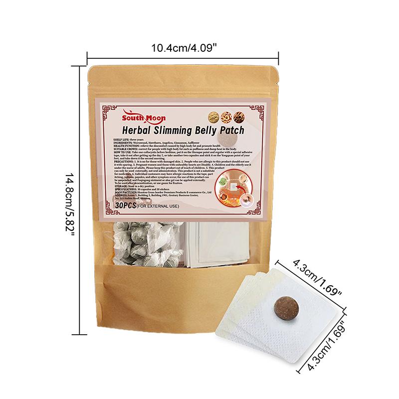 30Pcs Slimming Patches Weight Loss Body Slim Burn Fat Detox Navel Sticker