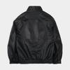 Weekhour High Neck Faux Leather Jacket Black