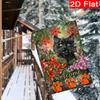 Gd-Dq09050049-1pc Christmas Winter Black Cat Christmas Tree Welcome Christmas Garden Flag_3 (2)- Outdoor Garden Flag Double-Sided Home Decoration Cour
