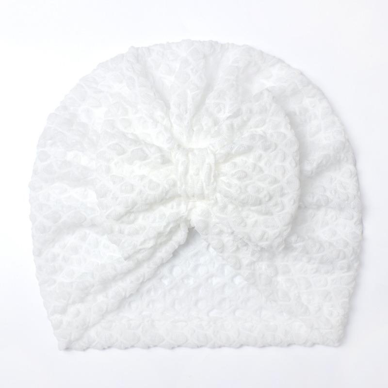 

Spring and summer new children s hats, cute solid color bows, breathable and cool baby caps, baby hats