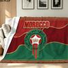 Morocco National Football Team Logo Wall Tapestry Aesthetic Wall Hanging Printed Fabric Blanket Decorative Tapestries for Bedroom Living Room Home Dec