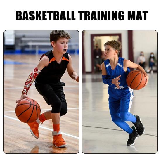 Basketball Training Mat for Kids Improve Dribbling Skills Non-Slip Surface Mat Foldable Anti-Slip