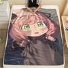 1Pc Cartoon Print Flannel Blanket, High Quality Comfortable for All Seasons, Home Decor, Warmth and Comfort, Perfect for Christmas Birthday Gift