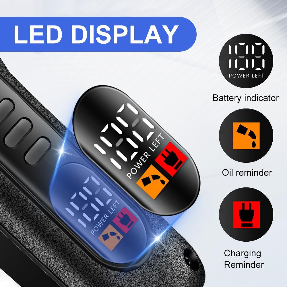 Intelligent Digital Display Electric Haircut Professional Engraving Electric Push Shearing Oil Head Electric Fader Household