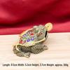 Three-Legged Golden Toad Wealth Figurine – Handcrafted Luck & Prosperity Decor for Home or Office