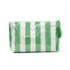 Cross-border Striped Cosmetic Bag High-value Large-capacity Cosmetic Storage Bag Contrasting Color Travel Portable Cosmetic Bag