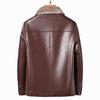 Herbst und Winter Herren Schaffell Ledermantel Plüsch verdicktes Fell One Herrenmantel Business Casual Jacke