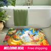 Eevee Tropical Beach Print Doormat Anti-slip Absorbent Floor Mat for Home Entrance Bedroom Living Room Decor