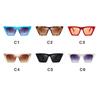 Quadratische Sonnenbrille Frau Designer Retro Sonnenbrille Weiblichen Kunststoffrahmen Luxus Spiegel Oculos De Sol Feminino