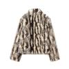 European & American Women's Stylish Faux Fur Casual Coat