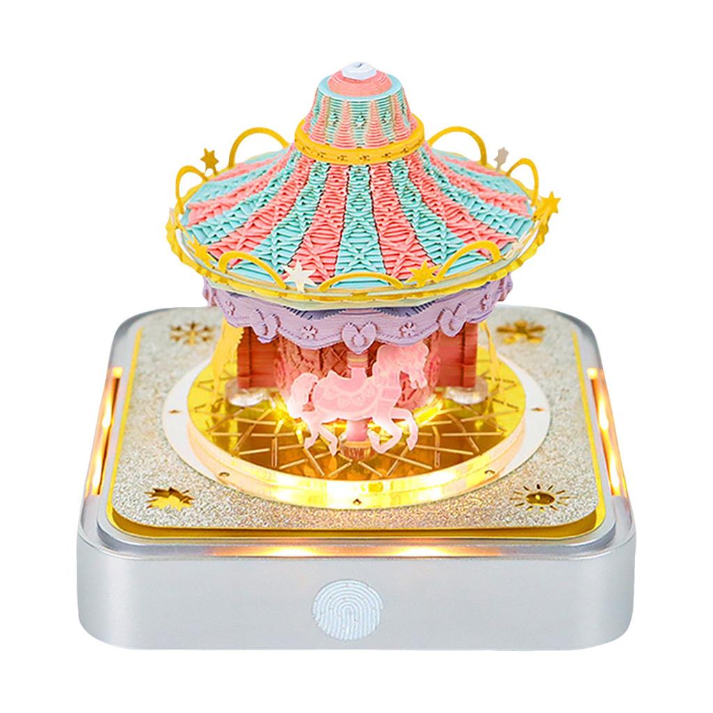 3D Art Calendar Clock Calendar Carousel Notepad Tear Paper Carving Notes