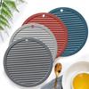 Large Silicone Coasters & Silicone Trivet Mats Kitchen Hot Pads Pot/Pan mat ,Set of 4 Big Coasters for Drinks,for Outdoor Table,Hot Dishes, Pots,