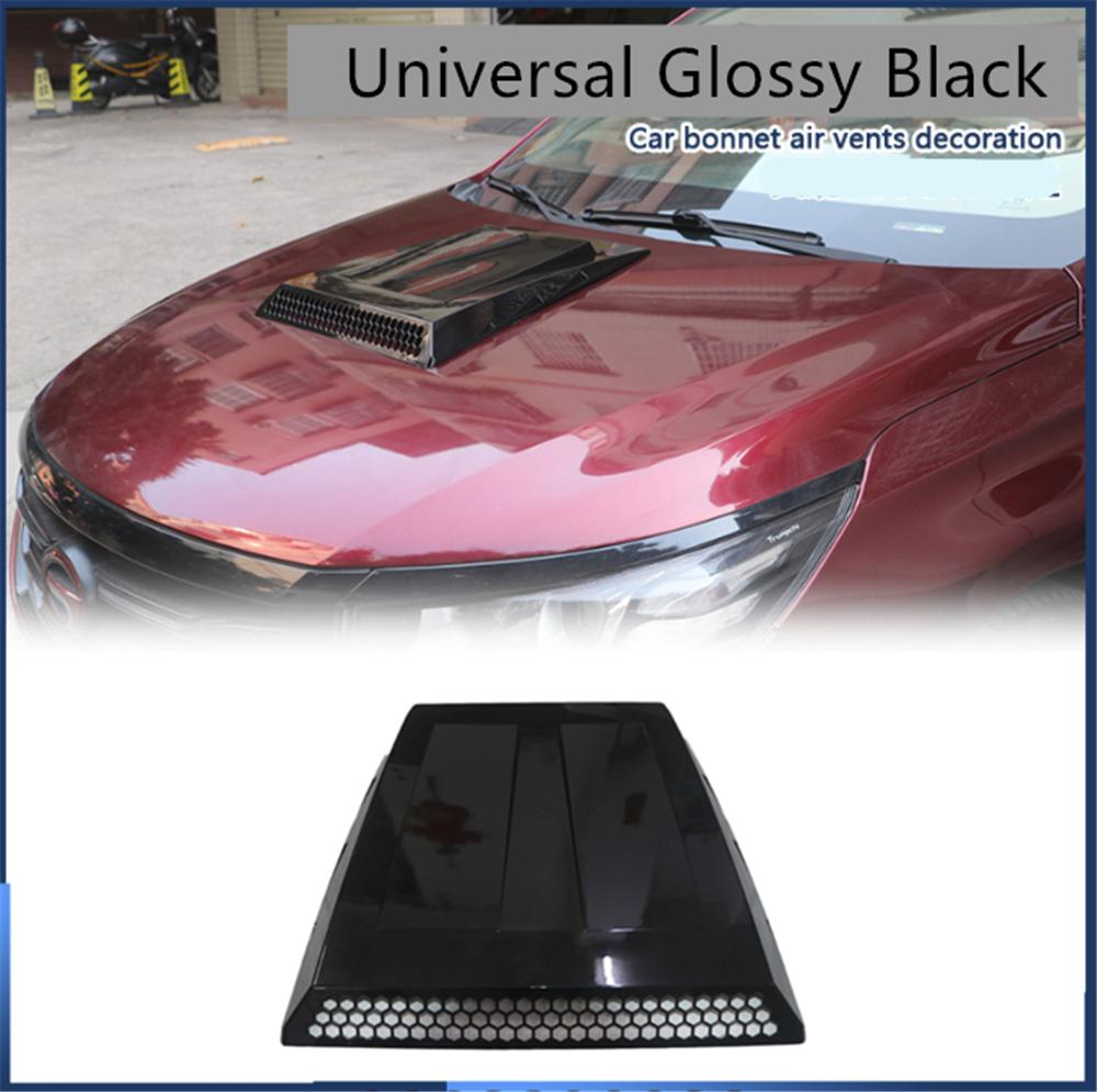 Universal Car Hood Bonnet Air Flow Vent Cover Air Intake Grille Inlet Trim Black