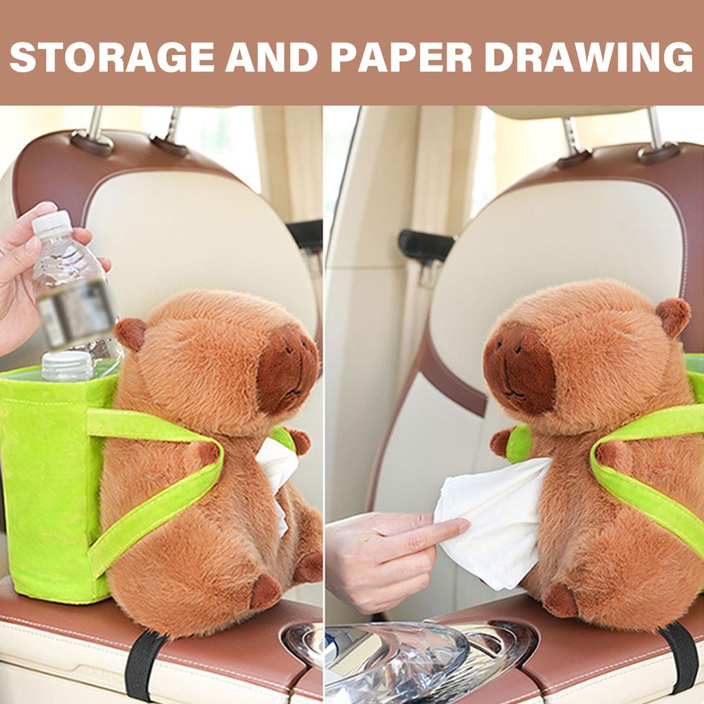 Plush Bear Car Tissue Box Dog Plush Car Tissue Holder Car Tissue Box Plush Animals Cute Holder 2 In 1 Car Tissue Box