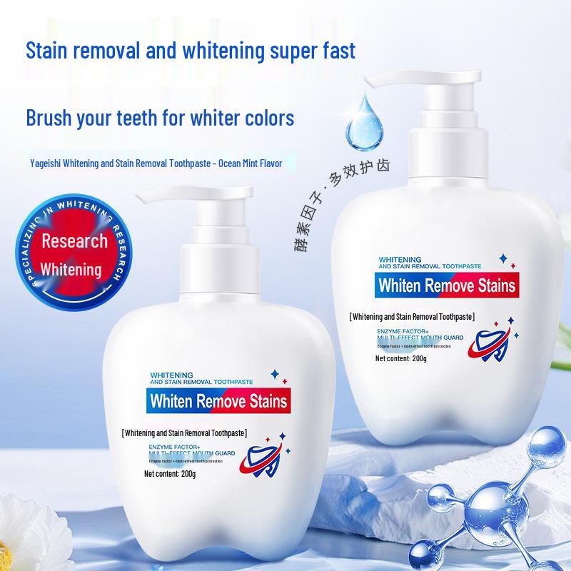 

YayaShi Whitening Toothpaste with Enzyme for Stain Removal and Fresh Breath, 200g