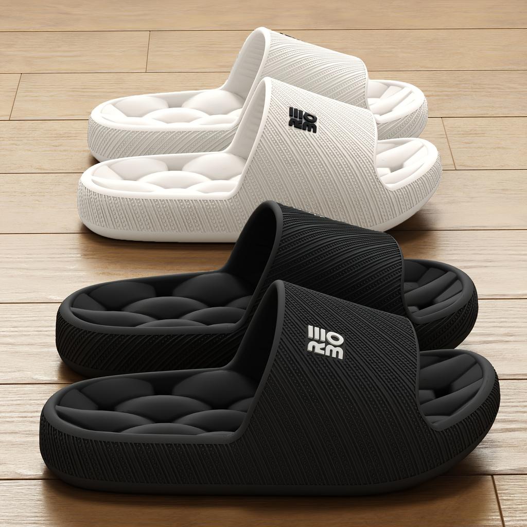 Unisex's Slipper Summer Bathroom Shower Slipper for Couples, Lightweight Comfortable Simple Style Breathable Home Slipper