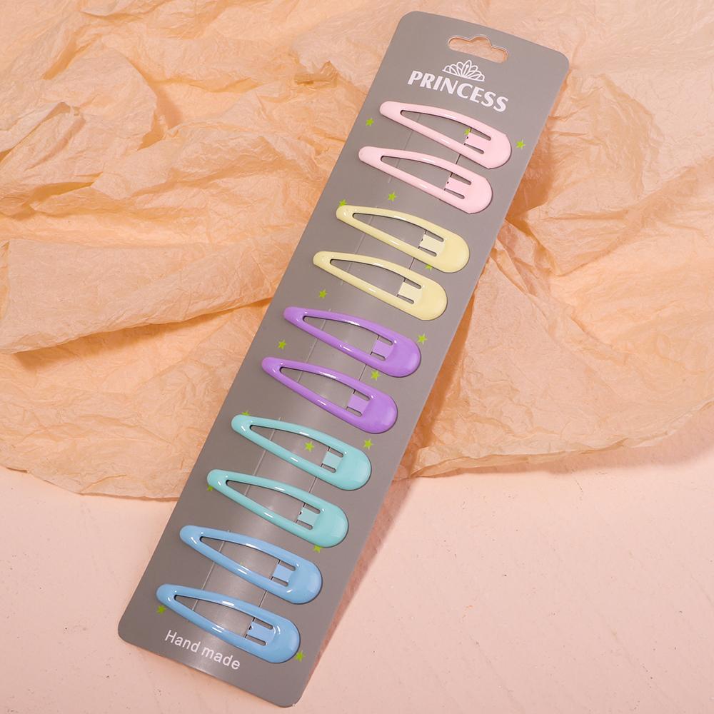 10Pcs/Set Cute Candy Colors Dripping Hairpins BB Clip Girls Children Hair Pin Barrette Accessories Women Kids Hairgrip Headdress