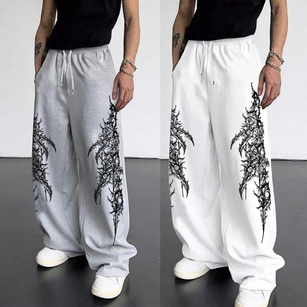 Europäische und Amerikanische Herren Freizeit Sport Gerade Hosen Street Trend Kordelzug Taille Jogginghosen