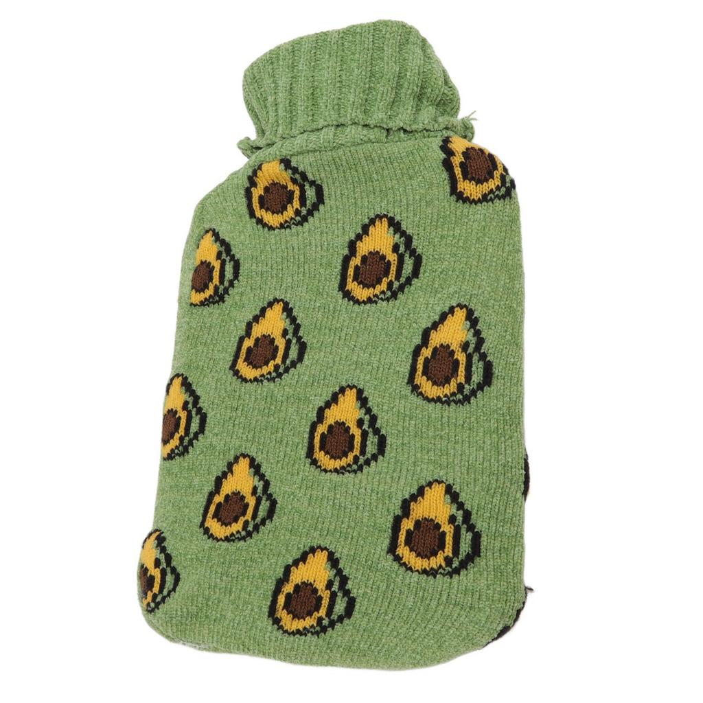2000ML Hot Water Bottle Hot Water Bag with Soft Knitted Cover for Neck Shoulder Warm for Winter
