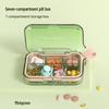 7-Compartment Portable Pill Box for Weekly Medication, 3 Meals a Day, Compact Carry-On Storage