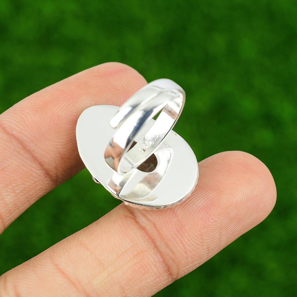 Sterling Silver Natural Sunstone Stackable Mother Sacral Chakra New Ring Jewelry