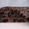 50x160cm Leopard Print Plush Synthetic Fur Fabric Performance Costume Faux Fur Clothing Carpet DIY Home Fabric