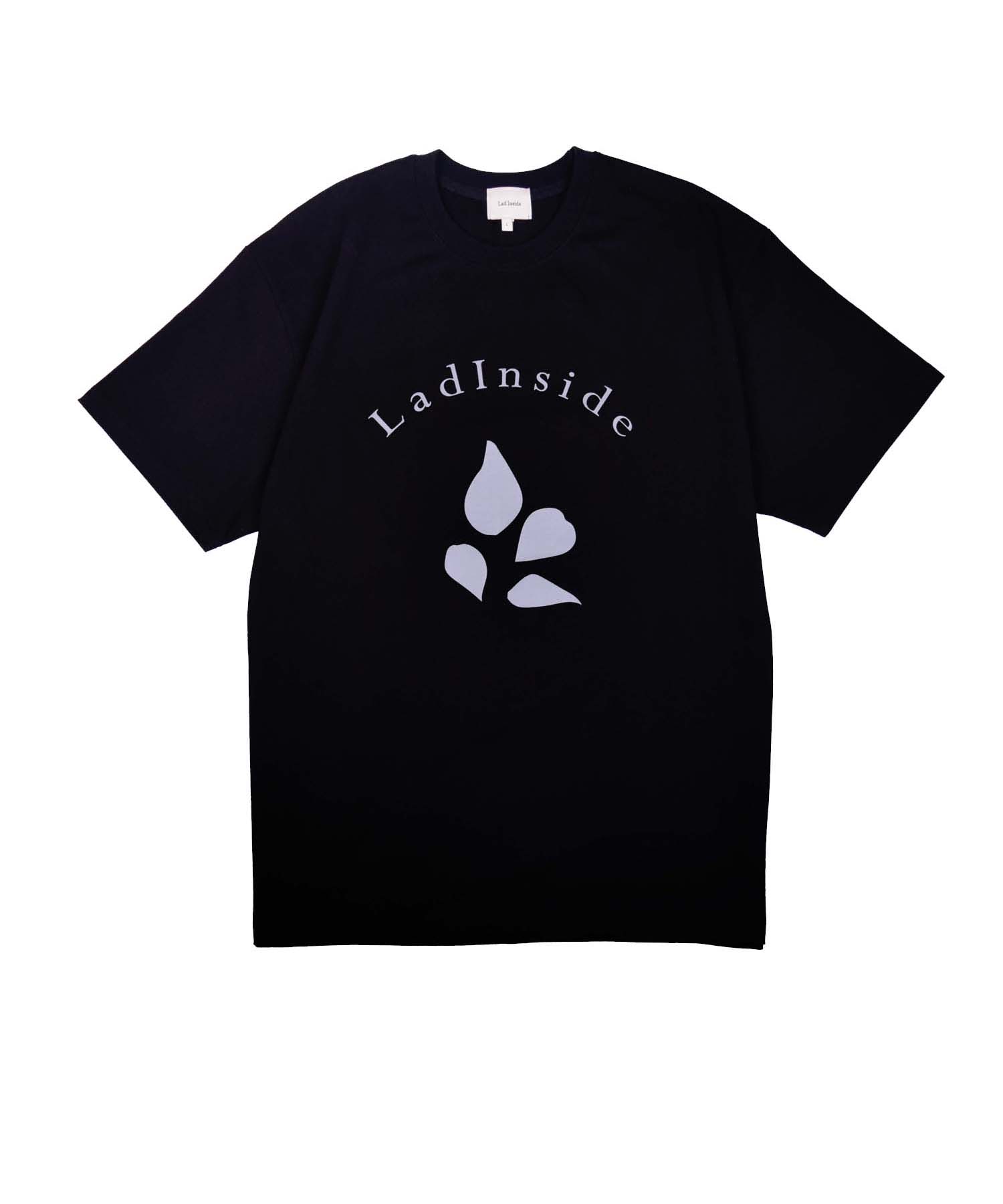 Rad Inside Jasmine Print Oversized Short Sleeve T-Shirt_Black M