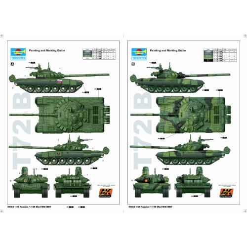 Trumpeter 1/35 scale Soviet T-72B Main Battle Tank Mod. 1989 05564 Plastic Model