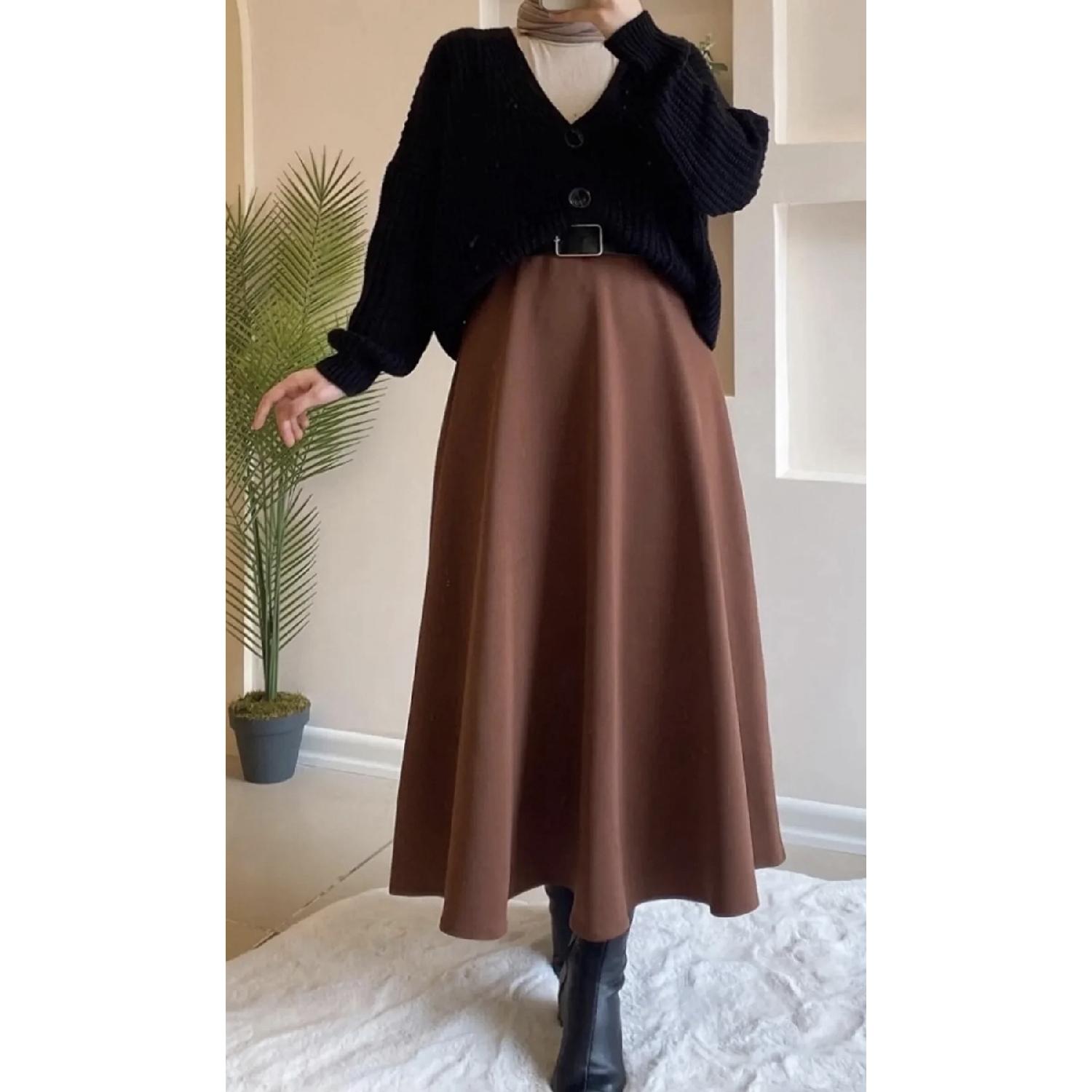 

Расклешенная юбка-хиджаб с аквалангом