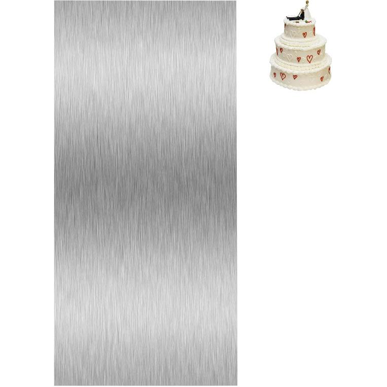 Cake Scraper Smoother Cake Decorating Supplies Kit 8.6 Inch Metal Bench Scraper for Baking Buttercream Smoother Stainless Steel Frosting Cake Comb Cake Comb-1