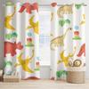 Tende per bambini con motivo dinosauro in stile cartone animato preferito 2 pannelli camera da letto camera ragazzi ragazze soggiorno decorazione finestra tende
