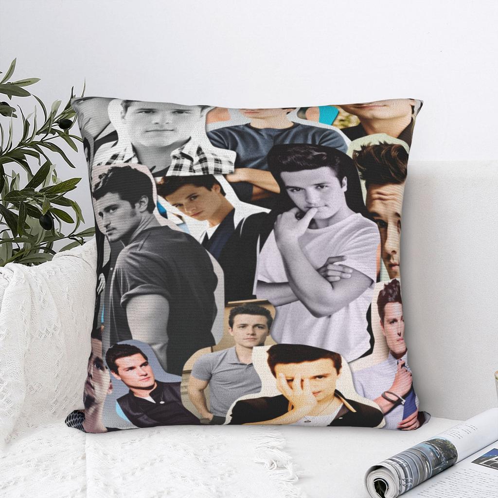 Josh Hutcherson Pillow Case  Square Pillow Cover For Living Room Sofa Fashion Cushion Cover