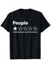 Unisex-Adults T-Shirt - Black, Small - Short Sleeve - Funny Review People One St Unisex T-Shirt