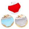 3Pcs/Set Women Cotton Briefs Solid Color Panties Comfortable Mid Rise Underpants Breathable Daily Girls Underwear