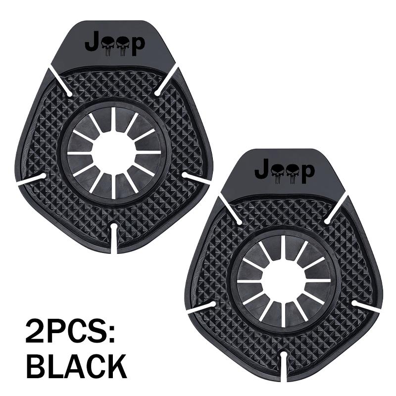 For Jeep 1/2PCS Car Windshield Wiper Bottom Hole Protective Cover Auto Accessories Cherokee Wrangler JK Gladiator Compass