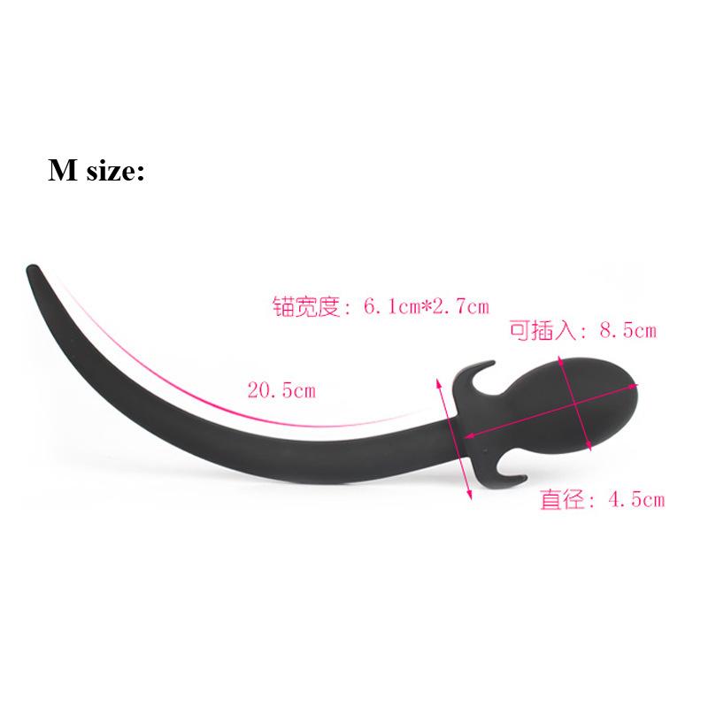 Dog Slave Tails Anal Toys Butt Plug Silicone Anal Plug,Adult Sex Toys for Men G Spot Massager Erotic Anal Sex Toys for Women A3