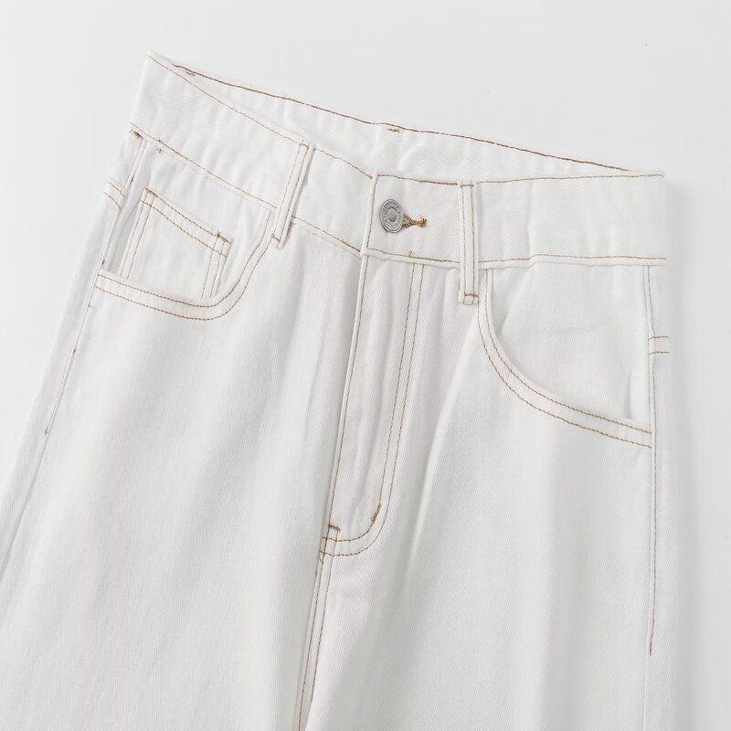 Fashion Style 2024 Summer New Arrival Women's Slim Looking Easiest for Match High Waist Curl Trousers Denim Pants 6045043