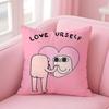 Kwaii Cute K-Ketnipzs The B-Bean Anime Pillow Case Anti-Dustmite Pillowcase Invisible Zipper Silky Short Plush Sofa Cushion Cove