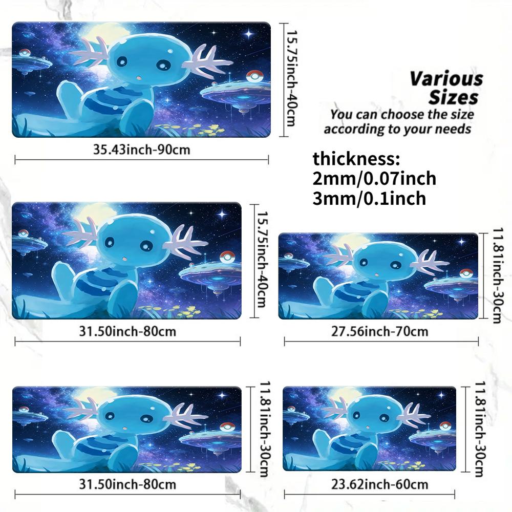 Snorlax Beach Gaming Mouse Pad with NonSlip Rubber Base 30x80x0.2cm