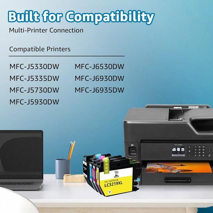 Cartouches d'encre - HOME FIT TRAINING - LC3219XL - Compatible Brother - 4 couleurs - 3000 pages noir