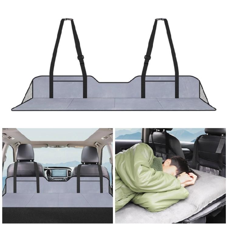Portable Backseat Sleeping Pad Foldable Car Mattress with Side Mesh, Storage Bag for Beach, Fishing Camping Long Drives