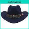 Sombrero de Vaquero con Borlas Para Estilo Étnico Boho Occidental Vintage Protector Solar Transpirable Impermeable Para Uso en Verano