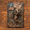 Vintage Patriotic Soldier Metal Wall Art American Flag Tin Sign Military Decor 8x12 Inches 20x30 CM
