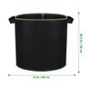 5 Pcs Plant Grow Bags Non-Woven Fabric Durable Drainage Aeration Pouch For Vegetable Flower Garden Nursery Growing Kits