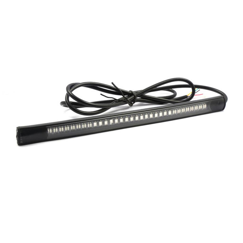 Motorcycle LED License Plate Light Multifunctional Red Yellow LED Tail Light for Modification