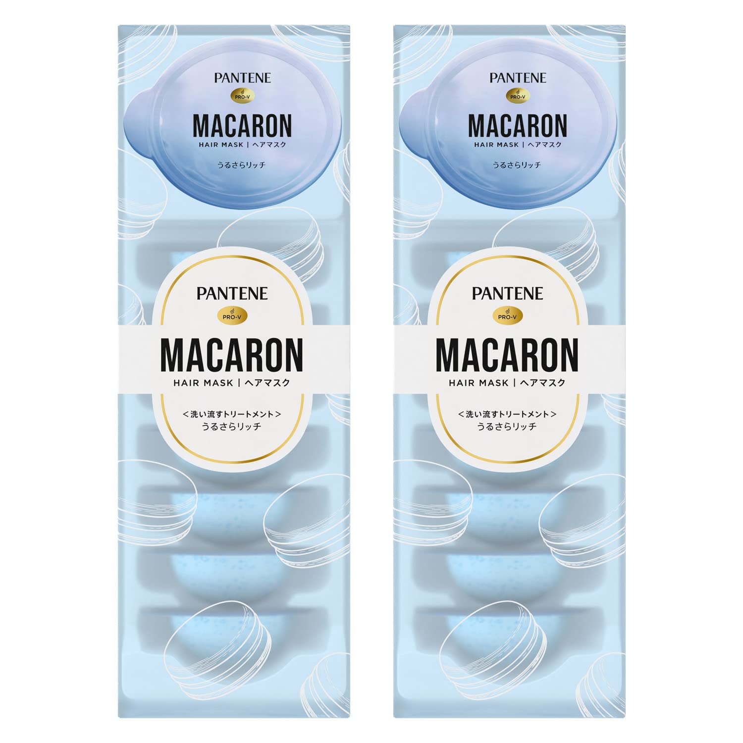 

Pantene Macaron Rinse-off Treatment Hair Mask 12mL x 16 pieces (8 pieces x 2 packs) Urusara Rich